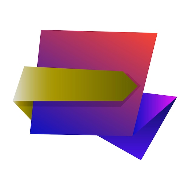 Banner giảm giá trừu tượng đầy màu sắc banner giảm giá origami đầy màu sắc