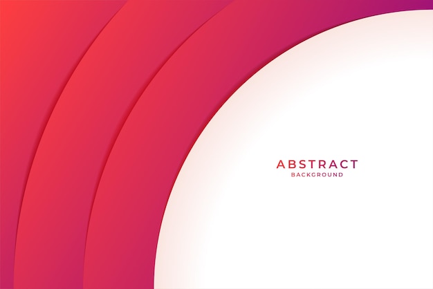 Banner gradient đỏ hiện đại với các hình dạng đường cong, Vector miễn phí