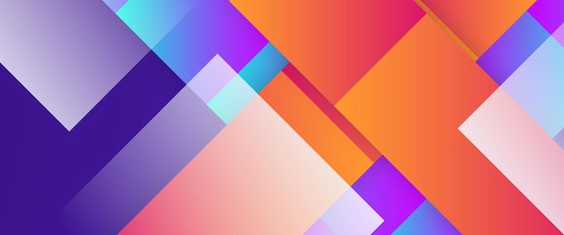 Banner trừu tượng vector đầy màu sắc với các hình dạng hình học đơn giản dùng cho thiết kế bìa sách, thiết kế poster, bìa CD, tờ rơi, hình nền trang web hoặc quảng cáo