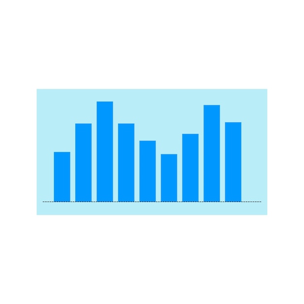 Bar chart icon Flat chart related icon for web and mobile applications Business graph icon Flat