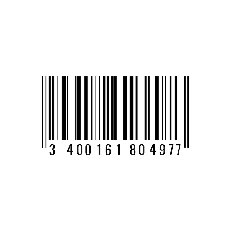 Vector barcode vector isolated on white background