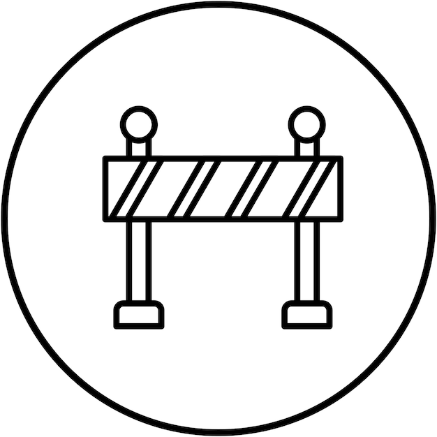 Barrier vector icon Can be used for Emergency Services iconset