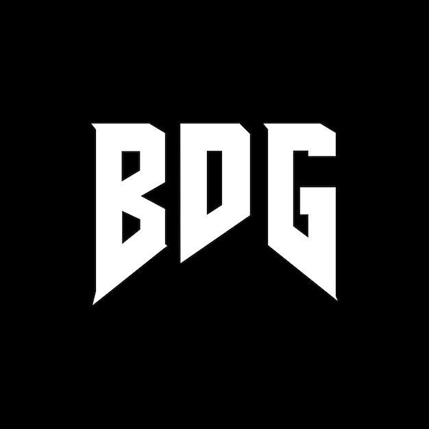 BDG letter logo design for technology company BDG logo design black and white color combination BDG logo BDG vector BDG design BDG icon BDG alphabet BDG typography logo design