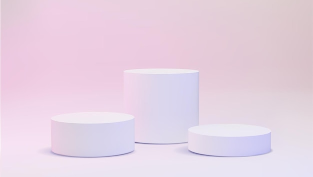 Bệ trống để sản phẩm Mô hình thử Bệ người chiến thắng kết xuất 3D hình ảnh minh họa bệ cách ly trên nền