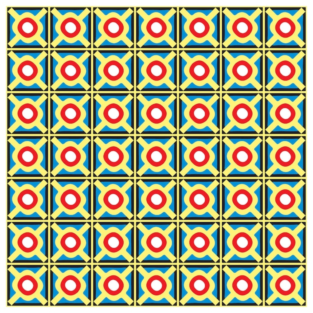 Beautiful abstract circle shape art print both side repeat seamless pattern vector file format