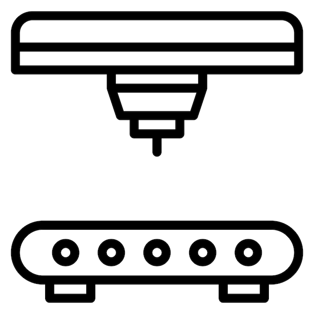 Bed Leveling icon vector image Can be used for 3d Printing