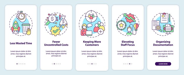 Benefits of BPA in banking onboarding mobile app screen