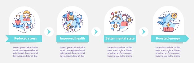 Benefits of life balance round infographic template