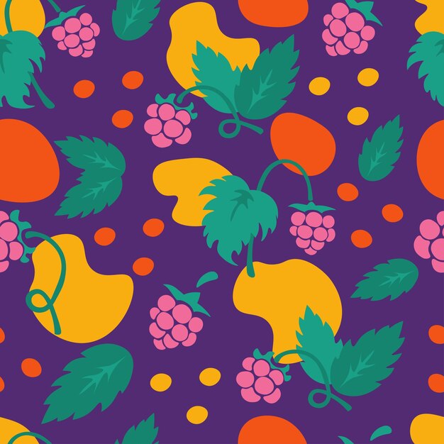 Berry endless vector illustration with vibrant colorsxDxA