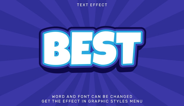best text effect template in 3d design