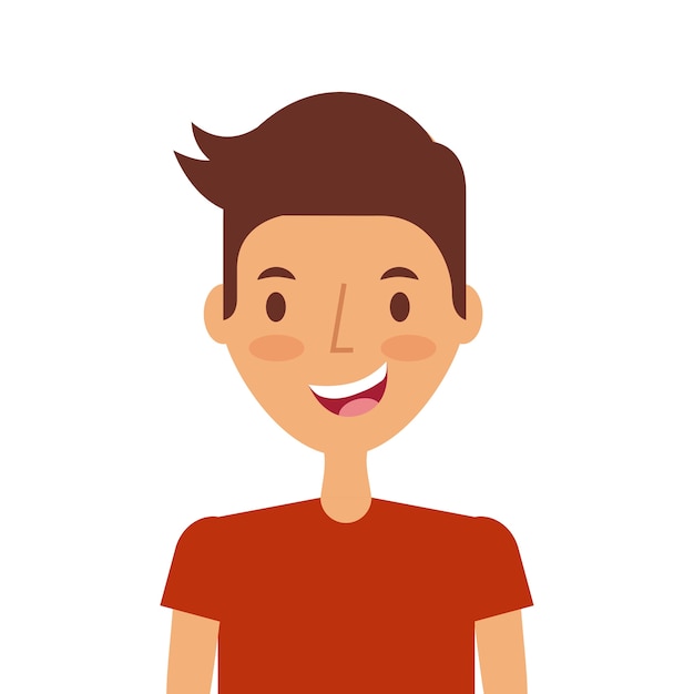 Biểu tượng người đàn ông trẻ hoạt hình
