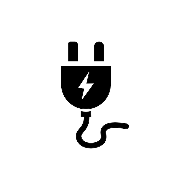 Biểu tượng Plug được cô lập trên nền trắng