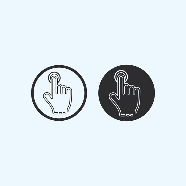 Biểu tượng vector mẫu logo chăm sóc tay