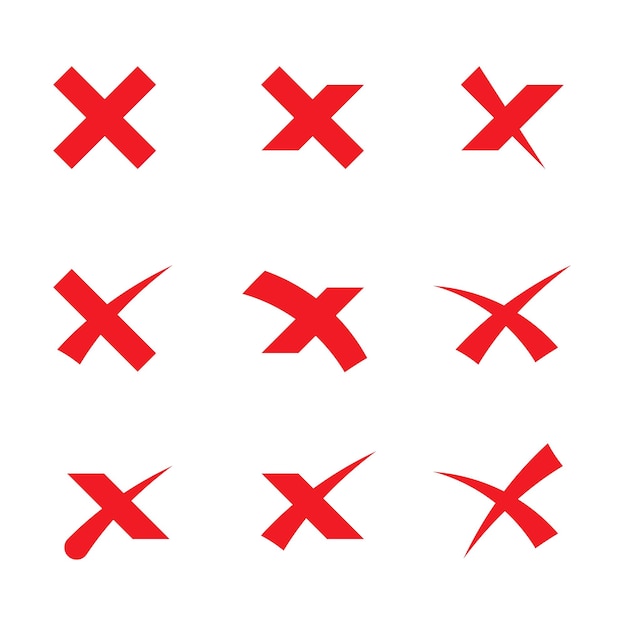 Biểu tượng vector Mẫu Logo Chữ X