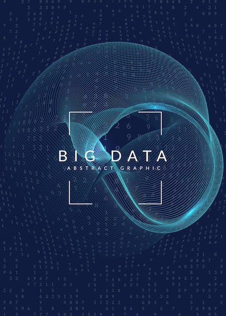 Big data abstract background