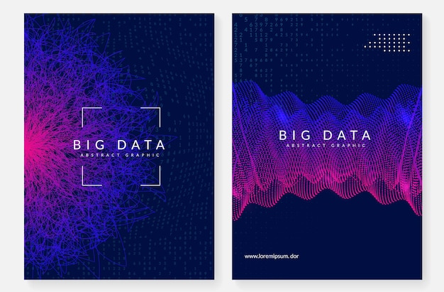 big data abstract. digital technology background. artificial intelligence and deep learning concept. tech visual for software template. fractal big data abstract backdrop.