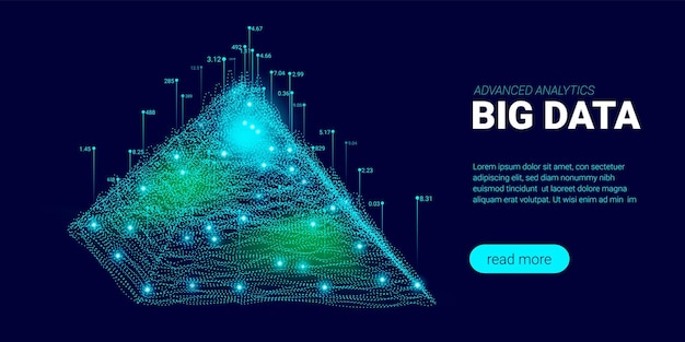 Big data analytics background digital technology wallpaper