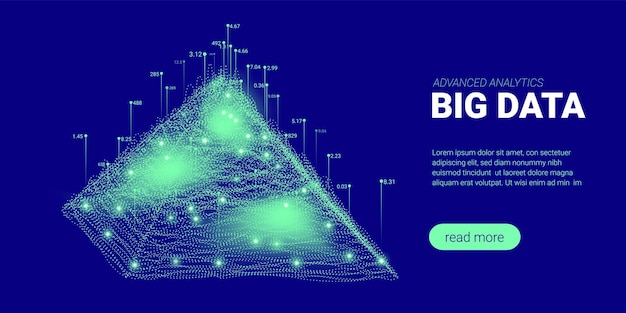 Big data background artificial intelligence concept