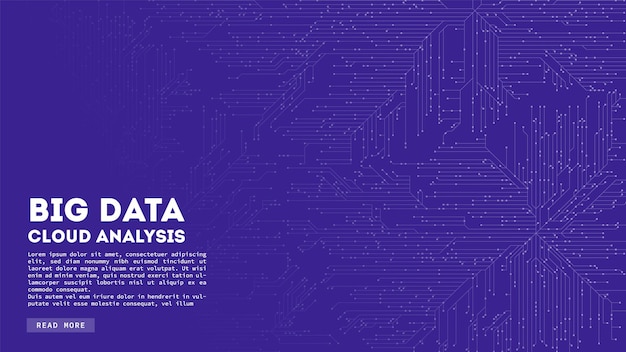 Big Data cloud computing Blockchain visualiztion Cirquit board abstract pattern