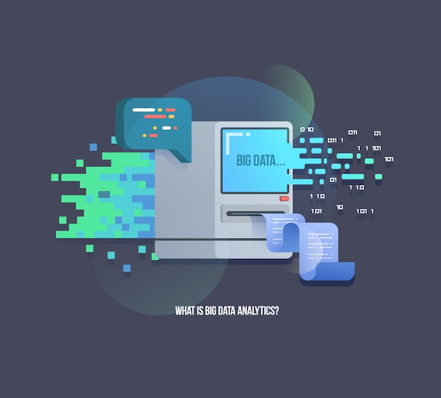 BIG DATA Computer Learning Algorithms illustration
