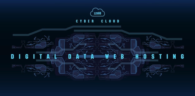 Big data flow processing concept cloud database isometric vector web hosting and server room icons ultraviolet