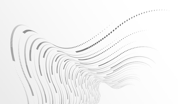 Big data flow technology and science vector background, tech abstraction with lines electronics and digital style in 3D dimensional perspective, abstract illustration.