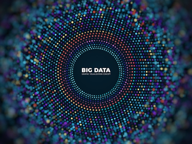 Big data information concept.