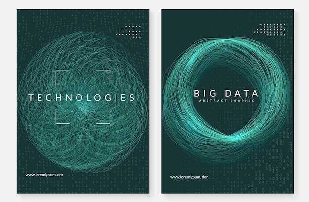 big data learning. digital technology abstract background. artificial intelligence concept. tech visual for connection template. vector big data learning backdrop.