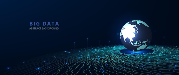 big data network visualization concept