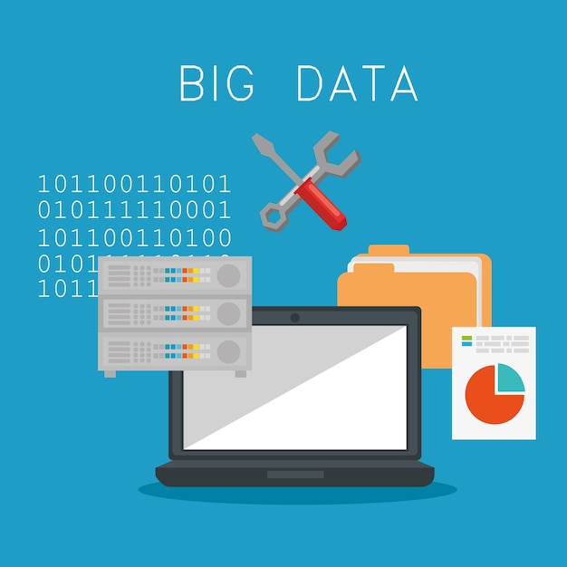 Big data set icons