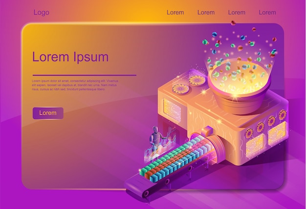 big data systematization service web page template