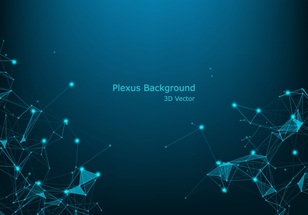 Big data text illustration with dot connection as background vector graphic illustration