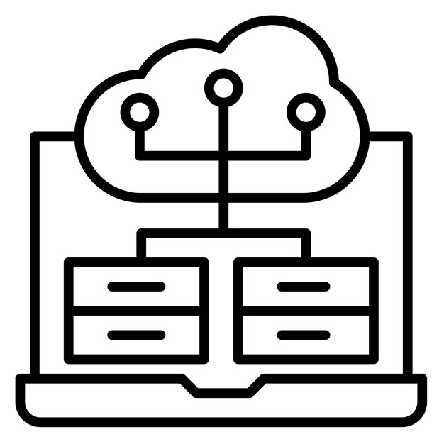 Big Data Vector Illustration Style