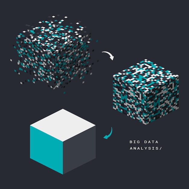 Big data visual information background Social network concept Connection vector background