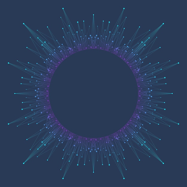 big data visualization graphic abstract background communication perspective backdrop visualization analytical network complex vector illustration