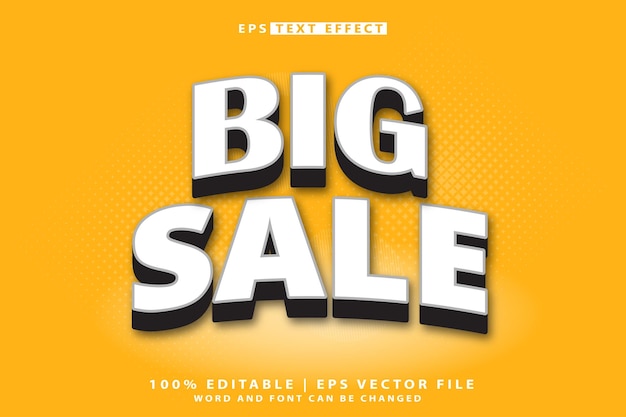 big sale 3d editable text effect style