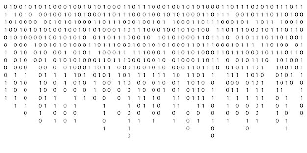 binary code pattern digital binary code background vector