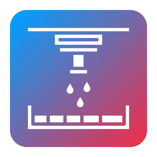 Binder Jetting icon vector image Can be used for Additive Maufacturing