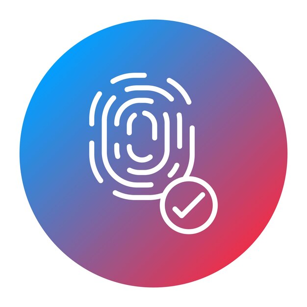 Biometrics icon vector image Can be used for Information Security