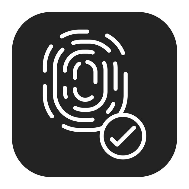 Biometrics icon vector image Can be used for Information Security