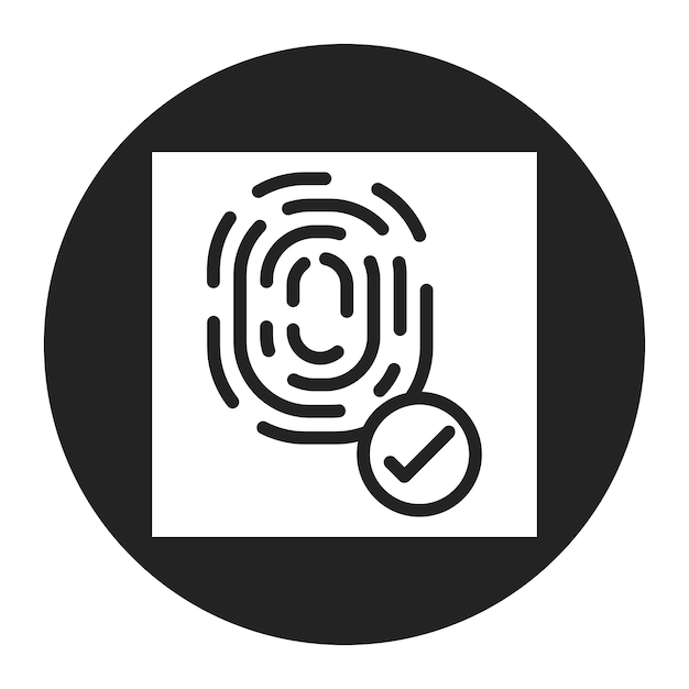 Biometrics icon vector image Can be used for Information Security