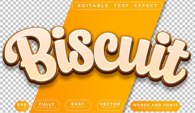 Biscuit Cake Snack Cookie Bakery Fully Editable Vector Text File