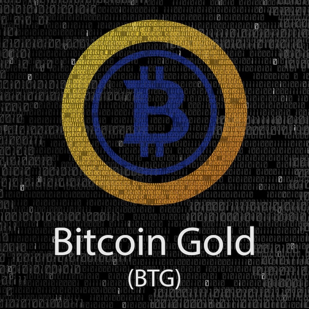 Bitcoin Gold cryptocurrency background