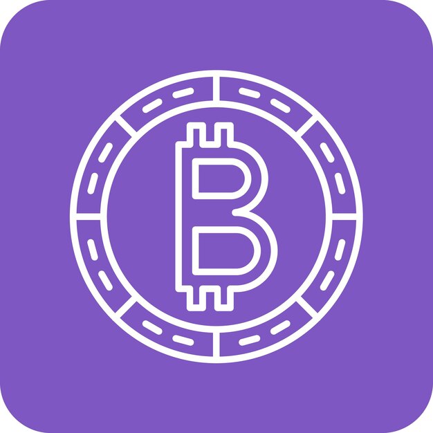 bitcoin icon vector image can be used for banking and finance