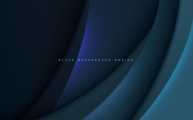 Black abstract elegant dimension layers background