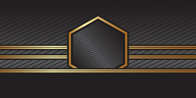 Black and gold line geometric background