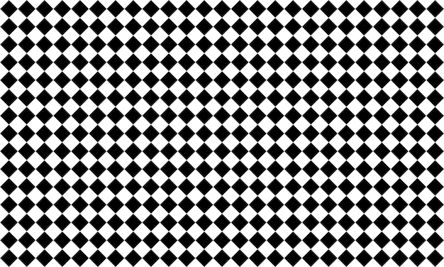 Black and white checkered diagonal pattern
