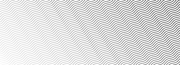Black and white curved stripe texture wallpaper Wavy line gradient pattern Fading wave halftone gr