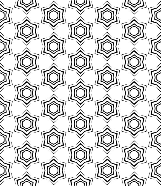 Black and white seamless abstract pattern Background and backdrop Grayscale ornamental design