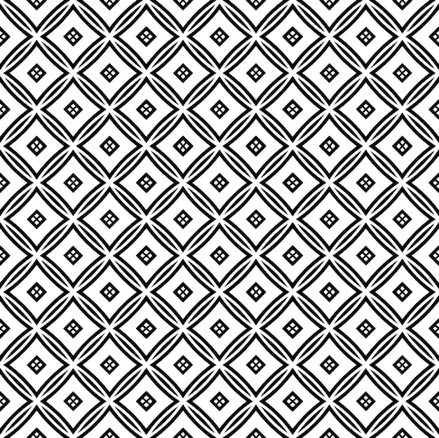 Black and white seamless pattern texture Greyscale ornamental graphic design Mosaic ornaments
